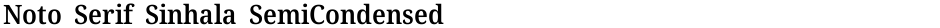 Noto Serif Sinhala SemiCondensed SemiBoldDemo