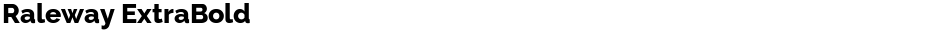Raleway ExtraBoldDemo