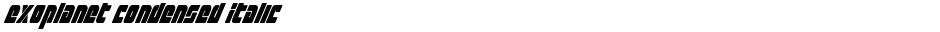 Exoplanet Condensed ItalicDemo