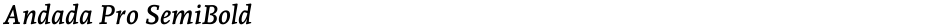 Andada Pro SemiBoldDemo