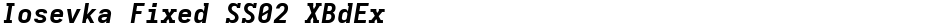 Iosevka Fixed SS02 XBdExDemo