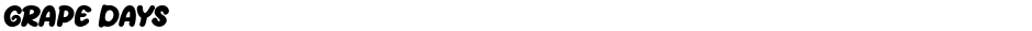 Grape DaysDemo
