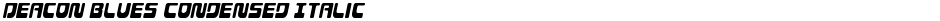 Deacon Blues Condensed ItalicDemo