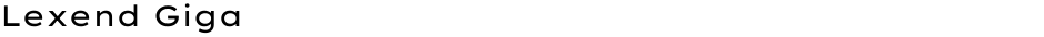 Lexend GigaDemo