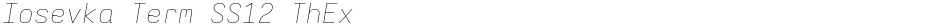 Iosevka Term SS12 ThExDemo