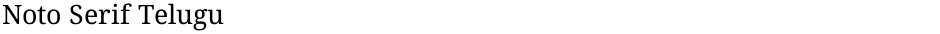 Noto Serif TeluguDemo