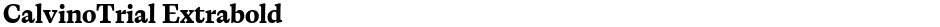 CalvinoTrial ExtraboldDemo