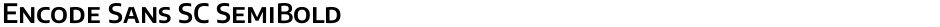 Encode Sans SC SemiBoldDemo