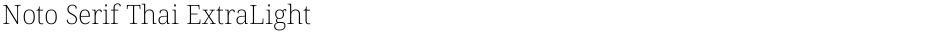 Noto Serif Thai ExtraLightDemo