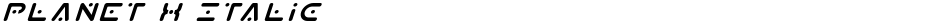 Planet X ItalicDemo