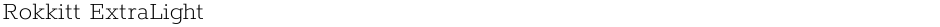 Rokkitt ExtraLightDemo