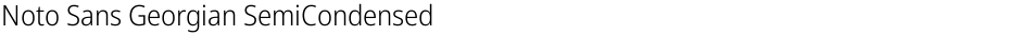 Noto Sans Georgian SemiCondensed LightDemo