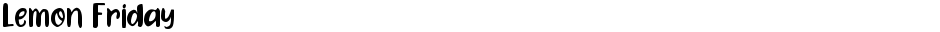 Lemon FridayDemo