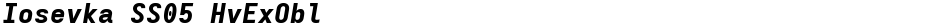 Iosevka SS05 HvExOblDemo