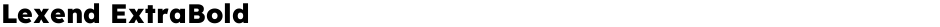 Lexend ExtraBoldDemo