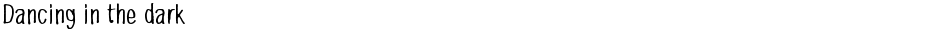 Dancing in the darkDemo