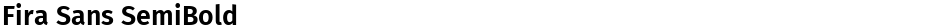 Fira Sans SemiBoldDemo