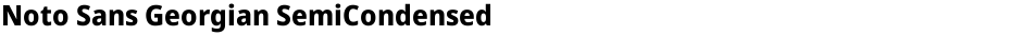 Noto Sans Georgian SemiCondensed ExtraBoldDemo