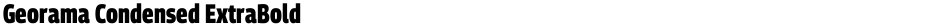 Georama Condensed ExtraBoldDemo