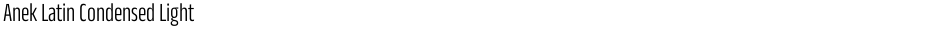 Anek Latin Condensed LightDemo