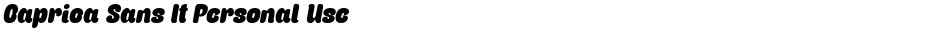Caprica Sans It Personal UseDemo