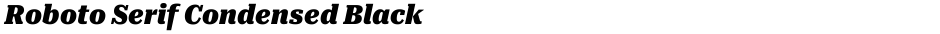 Roboto Serif Condensed BlackDemo