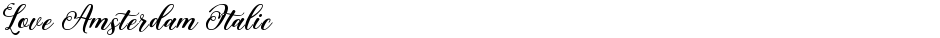 Love Amsterdam ItalicDemo