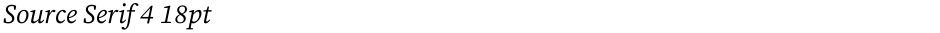 Source Serif 4 18ptDemo
