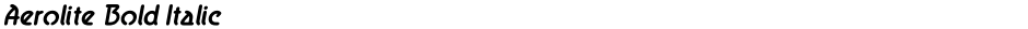 Aerolite Bold ItalicDemo