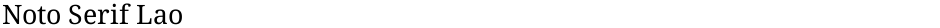 Noto Serif LaoDemo
