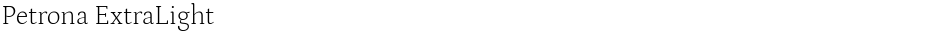 Petrona ExtraLightDemo