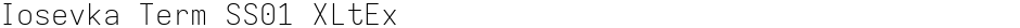 Iosevka Term SS01 XLtExDemo