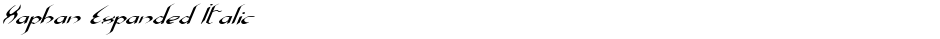 Xaphan Expanded ItalicDemo