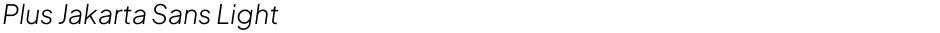 Plus Jakarta Sans LightDemo