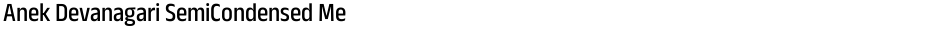 Anek Devanagari SemiCondensed MediumDemo