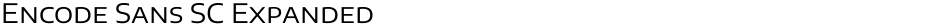 Encode Sans SC ExpandedDemo