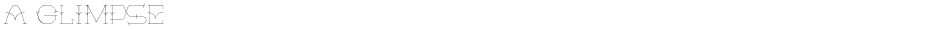 A GlimpseDemo