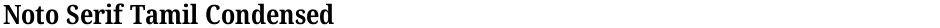 Noto Serif Tamil CondensedDemo