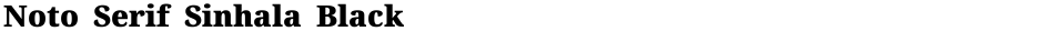 Noto Serif Sinhala BlackDemo