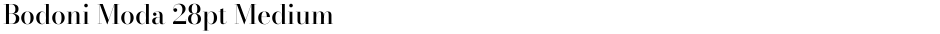 Bodoni Moda 28pt MediumDemo