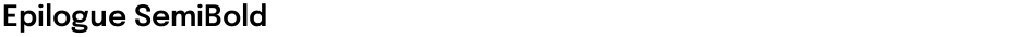 Epilogue SemiBoldDemo