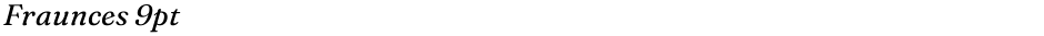 Fraunces 9ptDemo