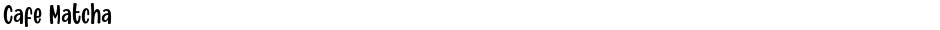 Cafe MatchaDemo