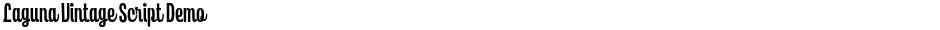 Laguna Vintage Script DemoDemo