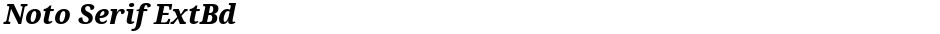 Noto Serif ExtBdDemo