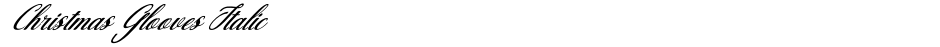 Christmas Glooves ItalicDemo