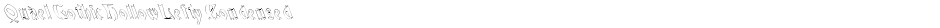 QuaelGothicHollowLeftyCondensedDemo