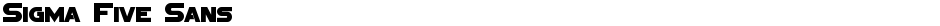 Sigma Five SansDemo