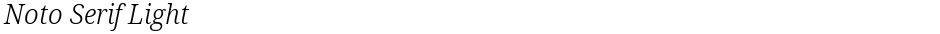 Noto Serif LightDemo