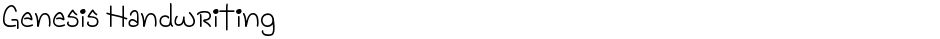 Genesis HandwritingDemo